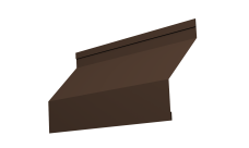 Ламель забора жалюзи Milan new 0,45 PE-Double с пленкой RAL 8017 шоколад