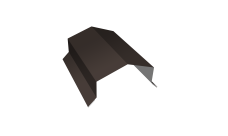 Парапетная крышка угольная 125мм Grand Line 0,45 Drap RR 32 темно-коричневый (3м)