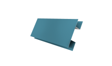 Планка H-образная Блок-Хаус новый Grand Line 0,45 Drap ТХ RAL 5024 пастельно-синий (2м)