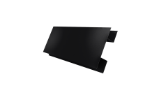 Планка H-образная стыковочная сложная 0,5 Velur X RAL 9005 черный (3м)