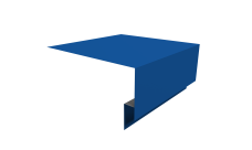 Планка околооконная сложная 200х75х18 (j-фаска) 0,45 PE lite с пленкой RAL 5005 сигнальный синий (2м)