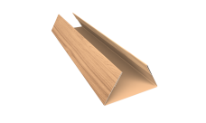 Планка стыковочная составная нижняя Экобрус Grand Line 0,45 Print Elite Honey Wood TwinColor (3м)