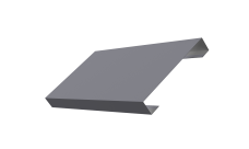 Ламель лицевая 125 забора жалюзи Texas 0,45 Drap TX RAL 7004 сигнальный серый