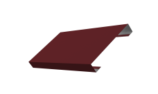 Ламель лицевая 125 забора жалюзи Texas Grand Line 0,45 PE RAL 3005 красное вино