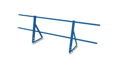 Ограждение кровельное на фальц Optima 0,65х2м RAL 5005