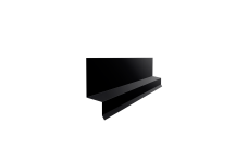 Отлив верхний фальц 0,45 Drap TR RAL 9005 черный (2м)