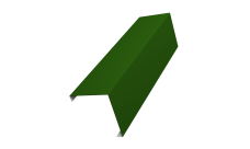 Декоративная накладка на столб универсальная угловая 80х80 для забора жалюзи 0,45 PE RAL 6002 лиственно-зеленый (2,5м)