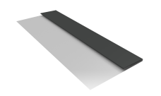 Планка стартовая Блок-Хаус new Grand Line 0,5 Satin с пленкой RAL 7016 антрацитово-серый (2м)