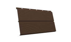 ЭкоБрус 0,345 Gofr Grand Line 0,5 Satin с пленкой RAL 8017 шоколад