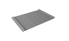 Кликфальц Line Grand Line 0,5 Satin с пленкой на замках RAL 9006 бело-алюминиевый