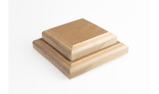 Комплект крышка-юбка для столба ДПК Grand Line 3D 100х100мм Орех