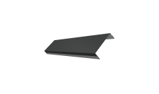 Ламель обратная 100 забора жалюзи Texas 0,45 PE RAL 7016 антрацитово-серый