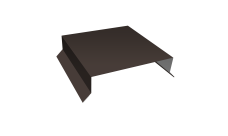 Парапетная крышка прямая 150мм 0,45 Drap TX RR 32 темно-коричневый (2м)