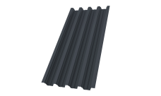 Профнастил Н75R Grand Line 0,5 ПЭ слим RAL 7024 мокрый асфальт