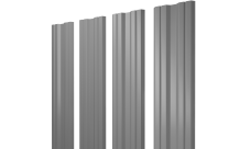 Штакетник Twin с прямым резом 0,45 PE lite RAL 7004 сигнальный серый