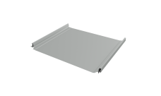 Кликфальц Pro Grand Line 0,45 PE с пленкой на замках RAL 9006 бело-алюминиевый