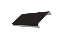 Ламель обратная 125 забора жалюзи Техас Grand Line 0,5 Satin RAL 9005 черный