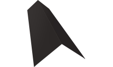 Планка конька плоского 145х145 Grand Line 0,45 Drap-double TX RR 32 темно-коричневый (2м)