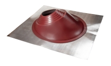 Проходной элемент MF угловой №3.1 (280-460мм) +185 EPDM (металлический неокрашенный фланец) красный