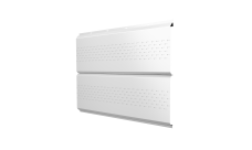 Софит ЭкоБрус new Grand Line c перфорацией 0,5 PE с пленкой RAL 9003 сигнальный белый