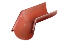 Угол желоба внешний Grand Line ПУ 135гр 125мм RAL 8004 терракота