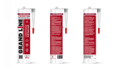 Герметик Grand Line Professional кровельный силиконовый нейтральный 280мл RAL 3005 винно-красный