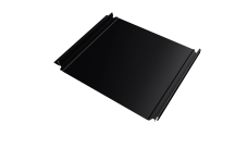 Кликфальц Double Pro Grand Line 0,45 PE с пленкой на замках RAL 9005 черный