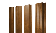 Штакетник П-образный A с прямым резом 0,45 Print Elite Golden Wood TwinColor