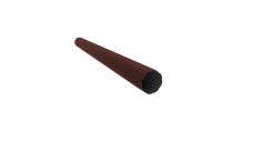 Труба круглая Optima 150мм 3м RAL 8017