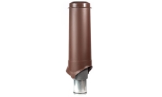 Выход вентиляции Krovent Pipe-VT 125/700 изолированный коричневый