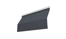 Ламель забора жалюзи Милан Слим Grand Line 0,5 Сатин матовый ТХ RAL 7024 мокрый асфальт