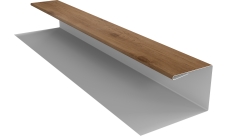 Планка П-образная Экобрус Grand Line 0,45 Принт Премиум Сосна Фреш (2м)