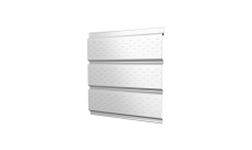 Софит металлический Grand Line полная перфорация 0,5 Satin с пленкой RAL 9003 сигнальный белый