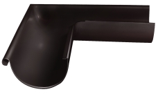 Угол желоба внешний Grand Line ПЭ 90гр 125мм RR 32 темно-коричневый