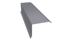 Планка торцевая 80х100 Grand Line 0,45 Drap TX RAL 7004 сигнальный серый (2м)