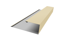 Планка торцевая страховочная 0,45 Drap TX RAL 1015 светлая слоновая кость (2м)