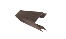 Планка угла внешнего сложного Блок-Хаус new Grand Line 0,45 Print Elite White Wood TwinColor (3м)