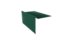 Планка ветровая для мягкой кровли 100х20х70 Grand Line 0,5 Satin Matt RAL 6005 зеленый мох (2м)