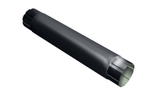 Труба круглая соединительная Grand Line ПЭ 100мм 1м RAL 7024 мокрый асфальт