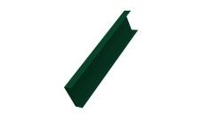 Декоративная накладка на столб универсальная 60х60 для забора жалюзи 0,45 PE-Double RAL 6005 зеленый мох (2,5м)