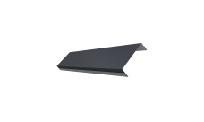 Ламель обратная 100 забора жалюзи Texas Grand Line 0,45 Drap TX RAL 7024 мокрый асфальт