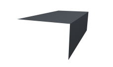 Планка околооконная фальц 0,45 Drap ST lite RAL 7024 мокрый асфальт (2м)