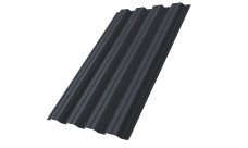 Профнастил НС44A Grand Line 0,5 PurPro RAL 7024 мокрый асфальт