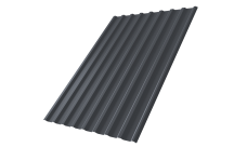 Профнастил С20R 0,45 PE lite RAL 7024 мокрый асфальт