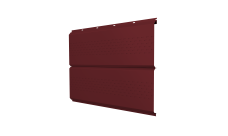 Софит ЭкоБрус new Grand Line c перфорацией 0,5 Satin с пленкой RAL 3005 красное вино