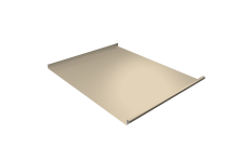 Фальц двойной стоячий Grand Line 0,45 PE с пленкой на замках RAL 1015 светлая слоновая кость