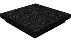 Колпак на столб плоский 390х390мм 0,45 Базальт Черный кофе