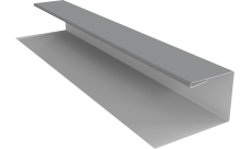 Планка П-образная Блок-Хаус новый Grand Line 0,45 Drap ТХ RAL 7004 сигнальный серый (3м)