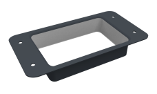 Приемник воды прямоугольный Vortex Lite PE RAL 7024 мокрый асфальт