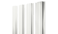 Штакетник Прямоугольный с прямым резом 0,45 Drap TX RAL 9003 сигнальный белый
